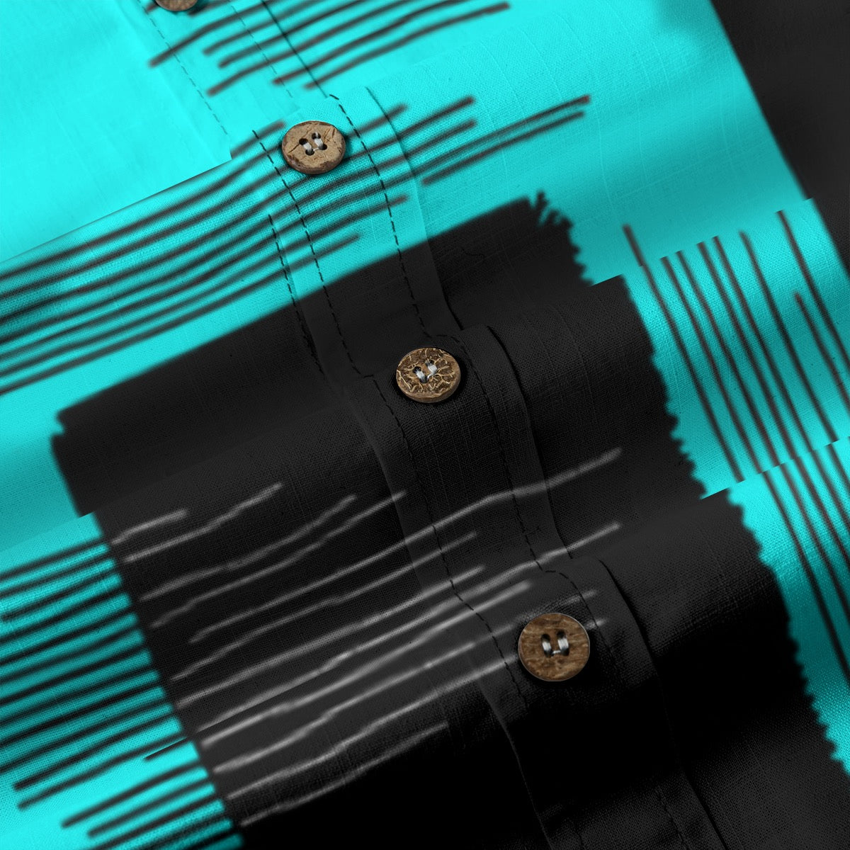 Turquoise Driving -- Men's 100% Cotton LS Shirt