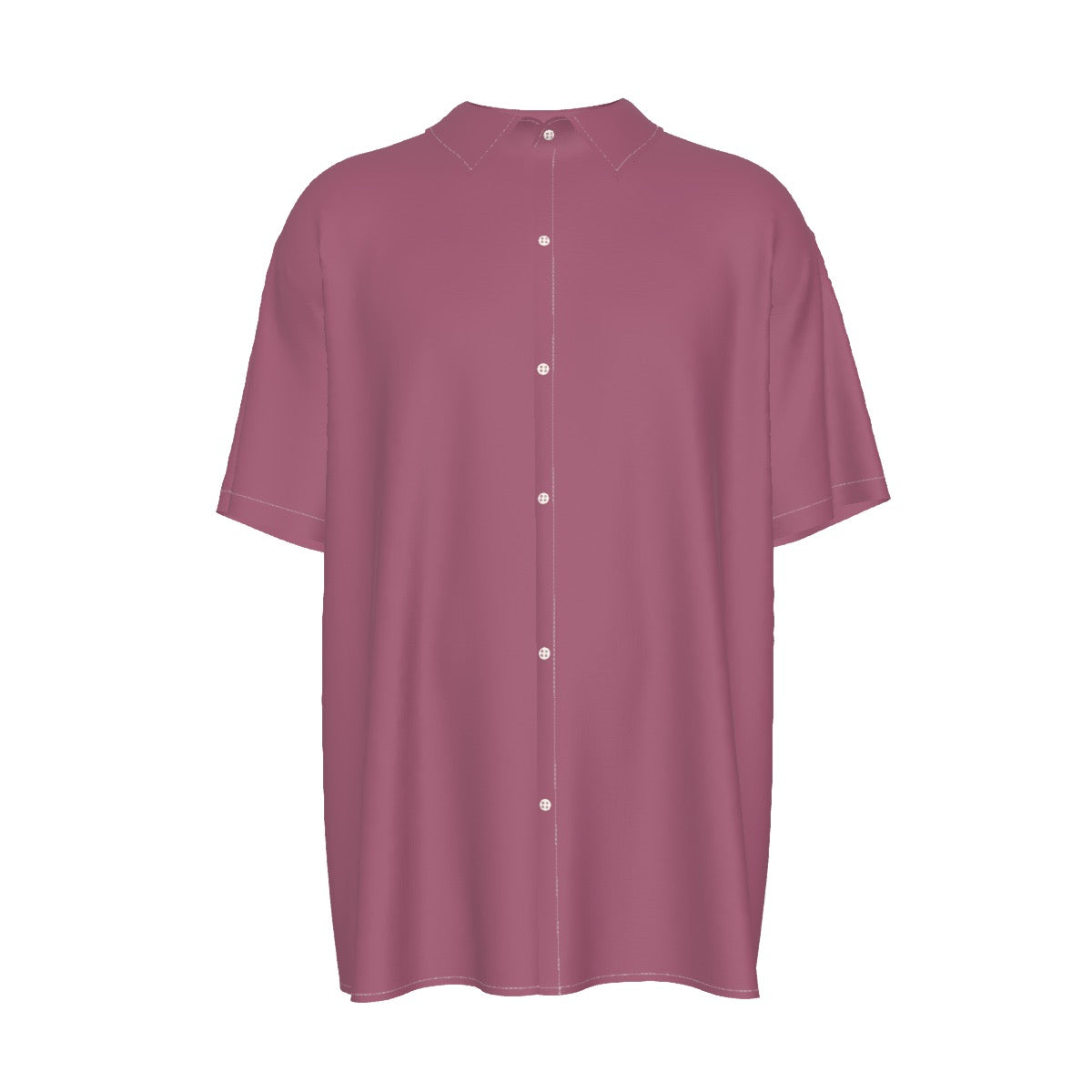 Paris -- Men's Imitation Silk Short-Sleeved Shirt