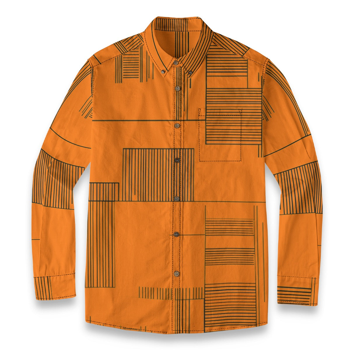 Lines -- Men's 100% Cotton LS Shirt