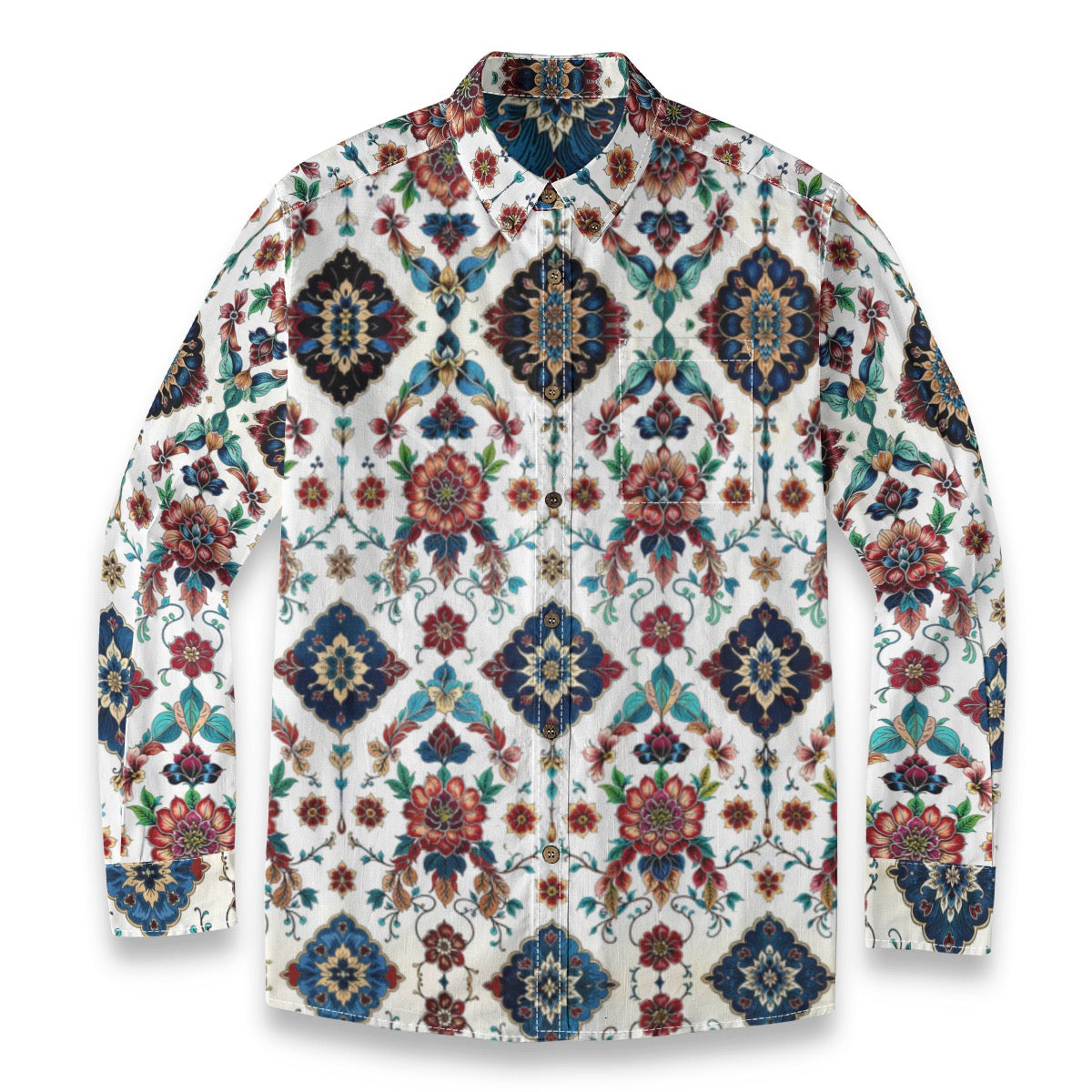 Saint Anne -- Men's 100% Cotton LS Shirt