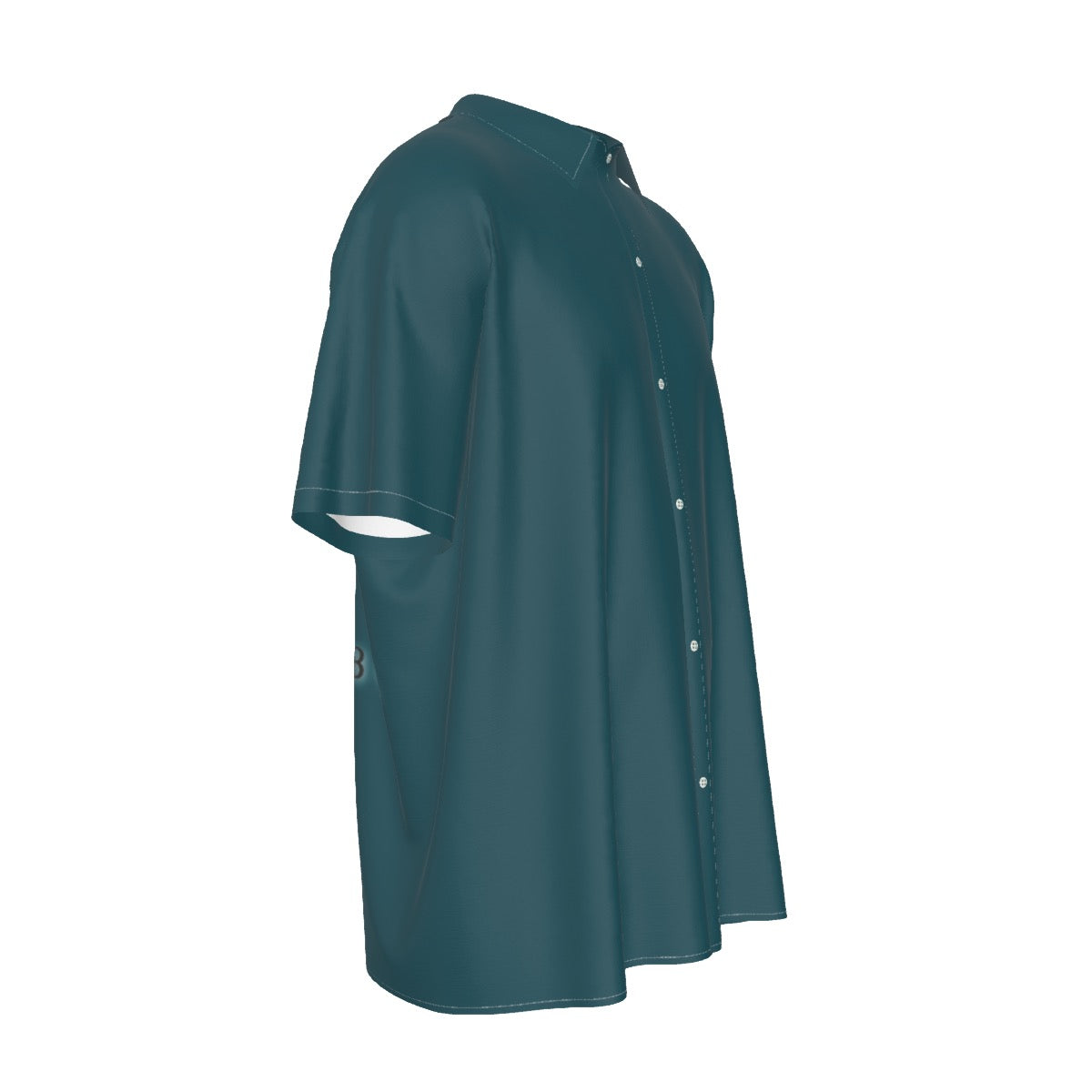Eridu -- Men's Imitation Silk Short-Sleeved Shirt