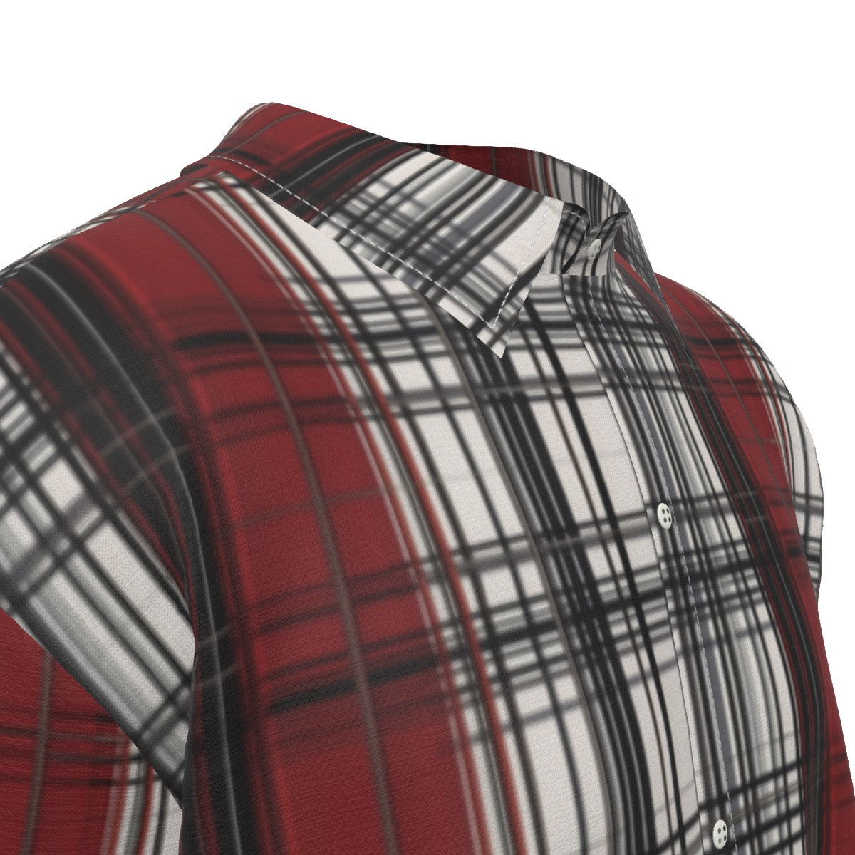 Skara tartan -- Men's Imitation Silk Short-Sleeved Shirt