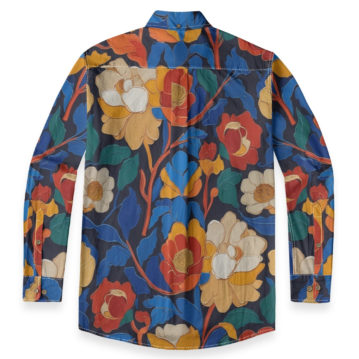 Florale -- Men's 100% Cotton LS Shirt