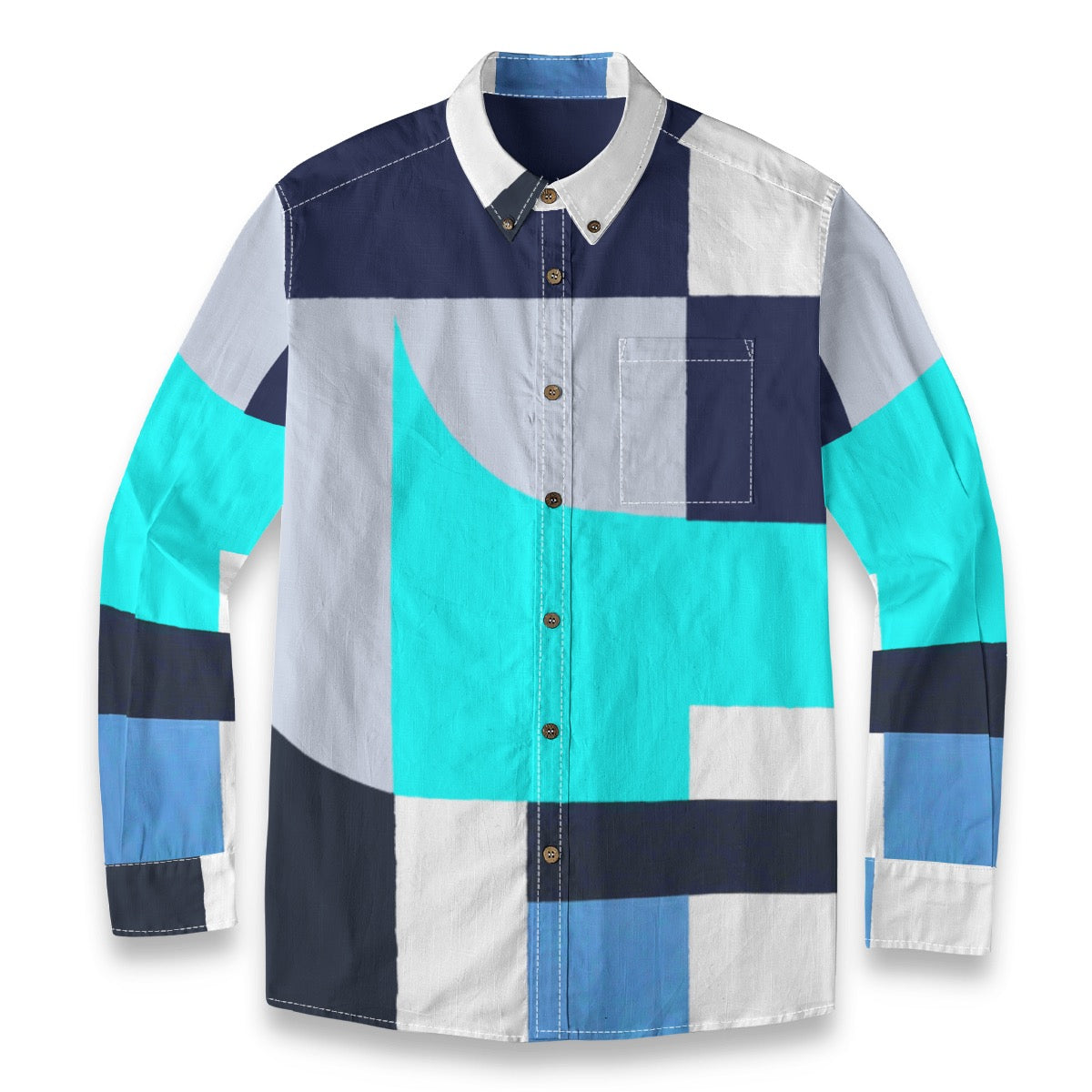 Aberton -- Men's 100% Cotton LS Shirt