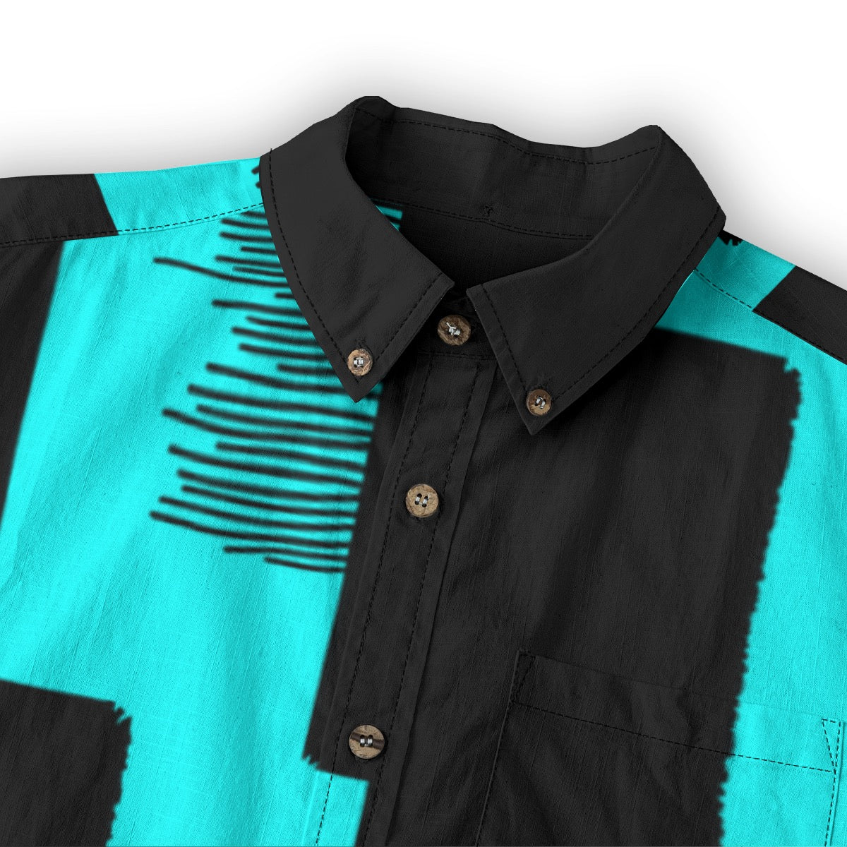 Turquoise Driving -- Men's 100% Cotton LS Shirt