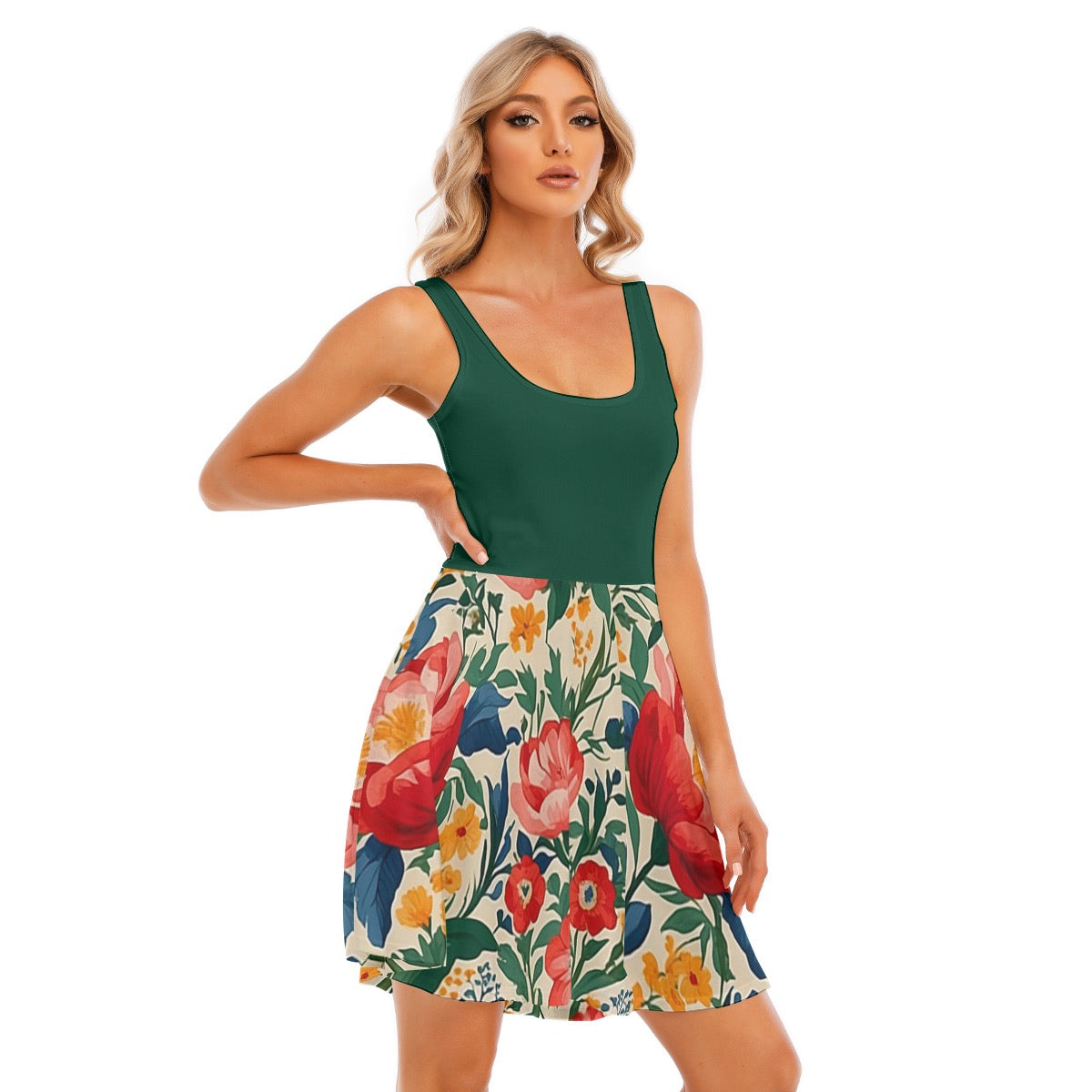 Summer Garden -- Women's Tank Vest Dress