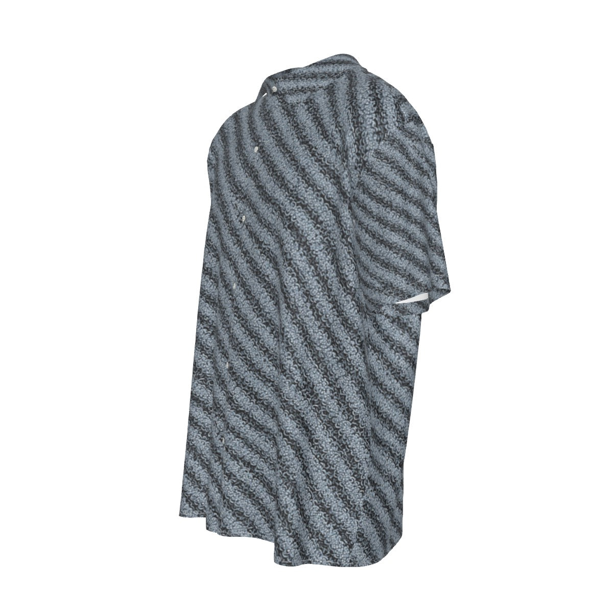 Cotte de Mails -- Men's Imitation Silk Short-Sleeved Shirt