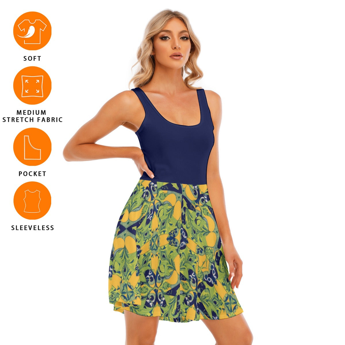 Summer Evening -- Women's Tank Vest Dress