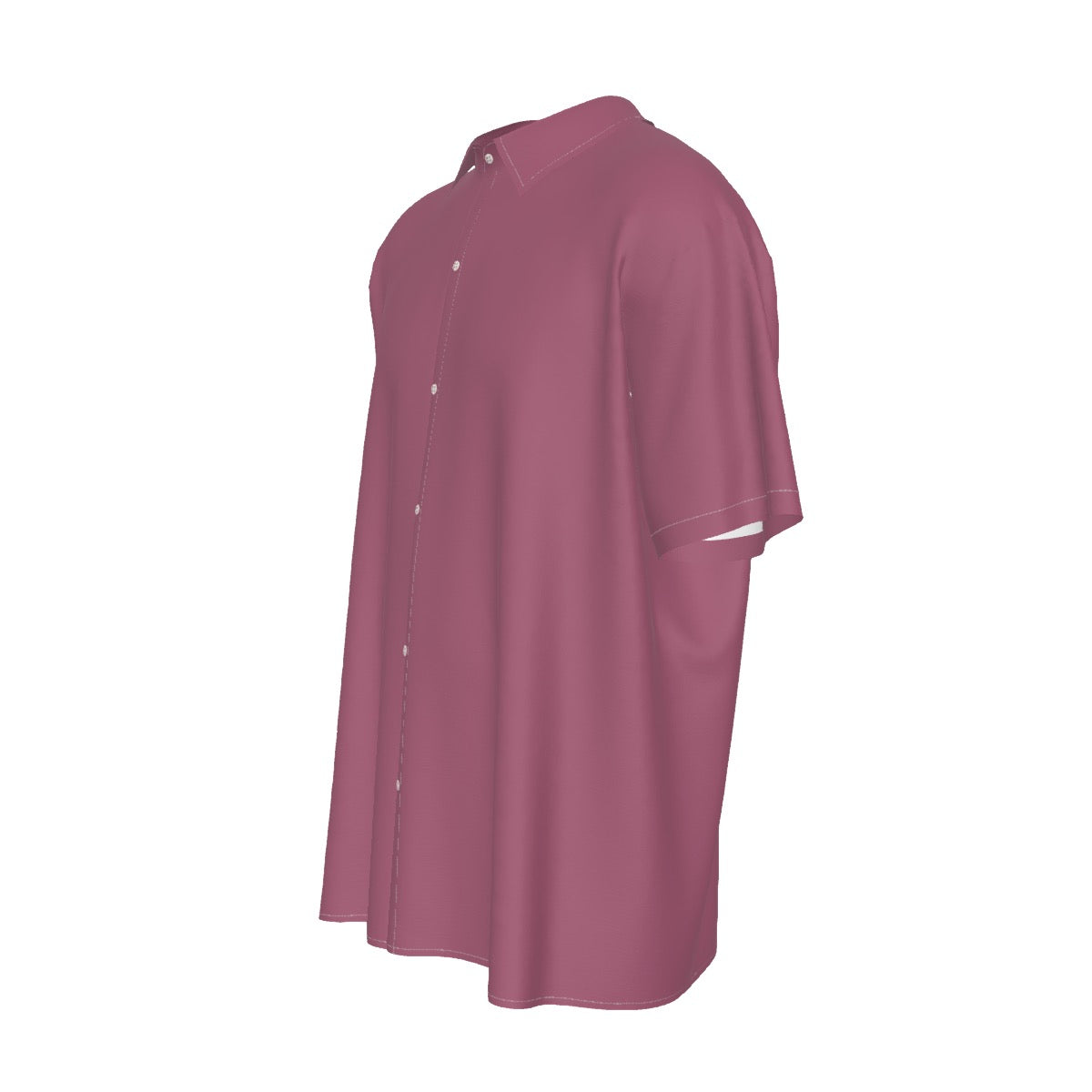 Paris -- Men's Imitation Silk Short-Sleeved Shirt