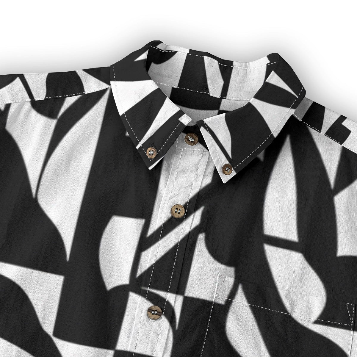 B and W -- Men's 100% Cotton LS Shirt