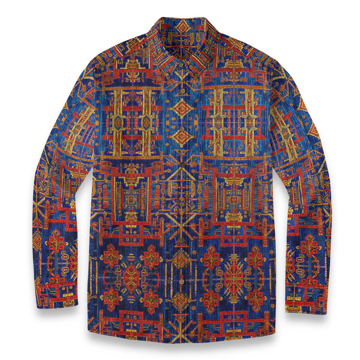 Cusco -- Men's Casual 100% Cotton LS Shirt