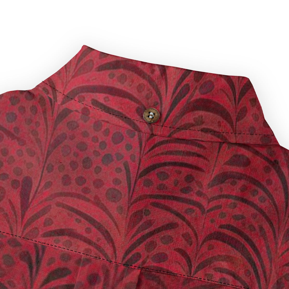 Rouge -- Men's Casual Lapel Long Sleeve Shirt