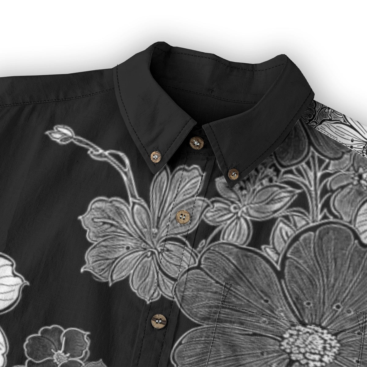 Night Bloom -- Men's 100% Cotton LS Shirt