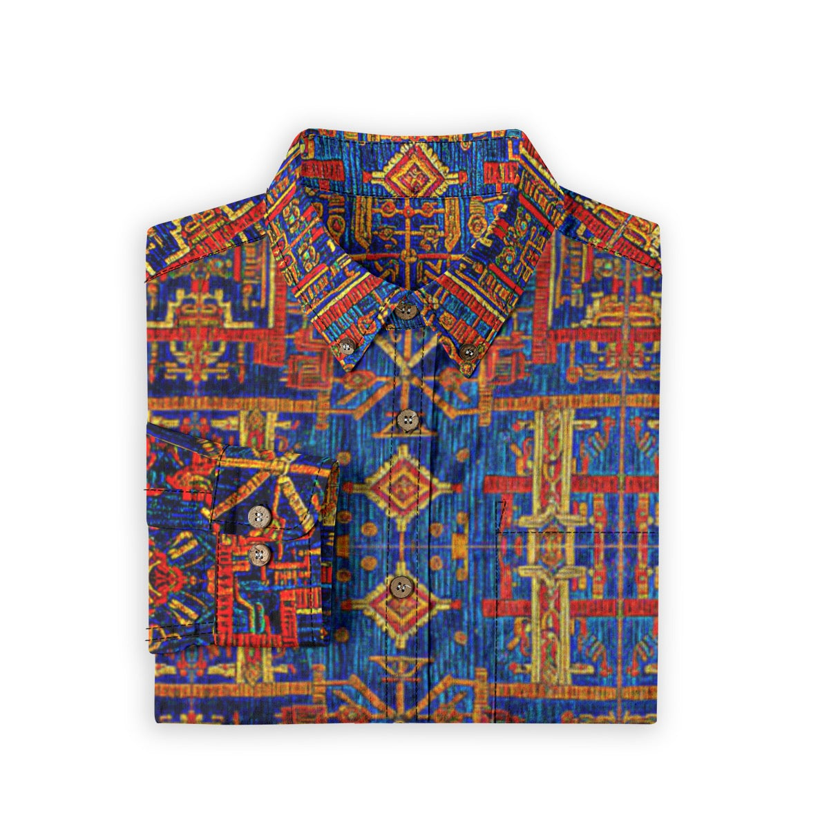 Cusco -- Men's Casual 100% Cotton LS Shirt
