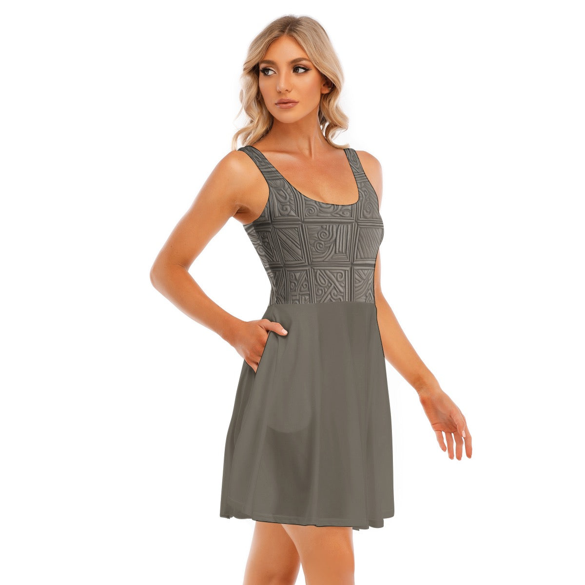Chocolate -- Women's Tank Vest Dress