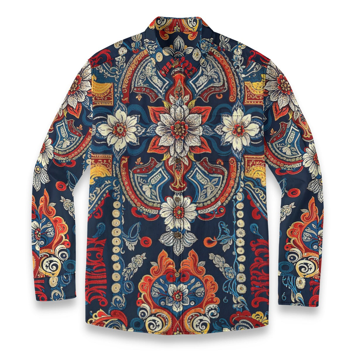 Duque -- Men's 100% Cotton LS Shirt