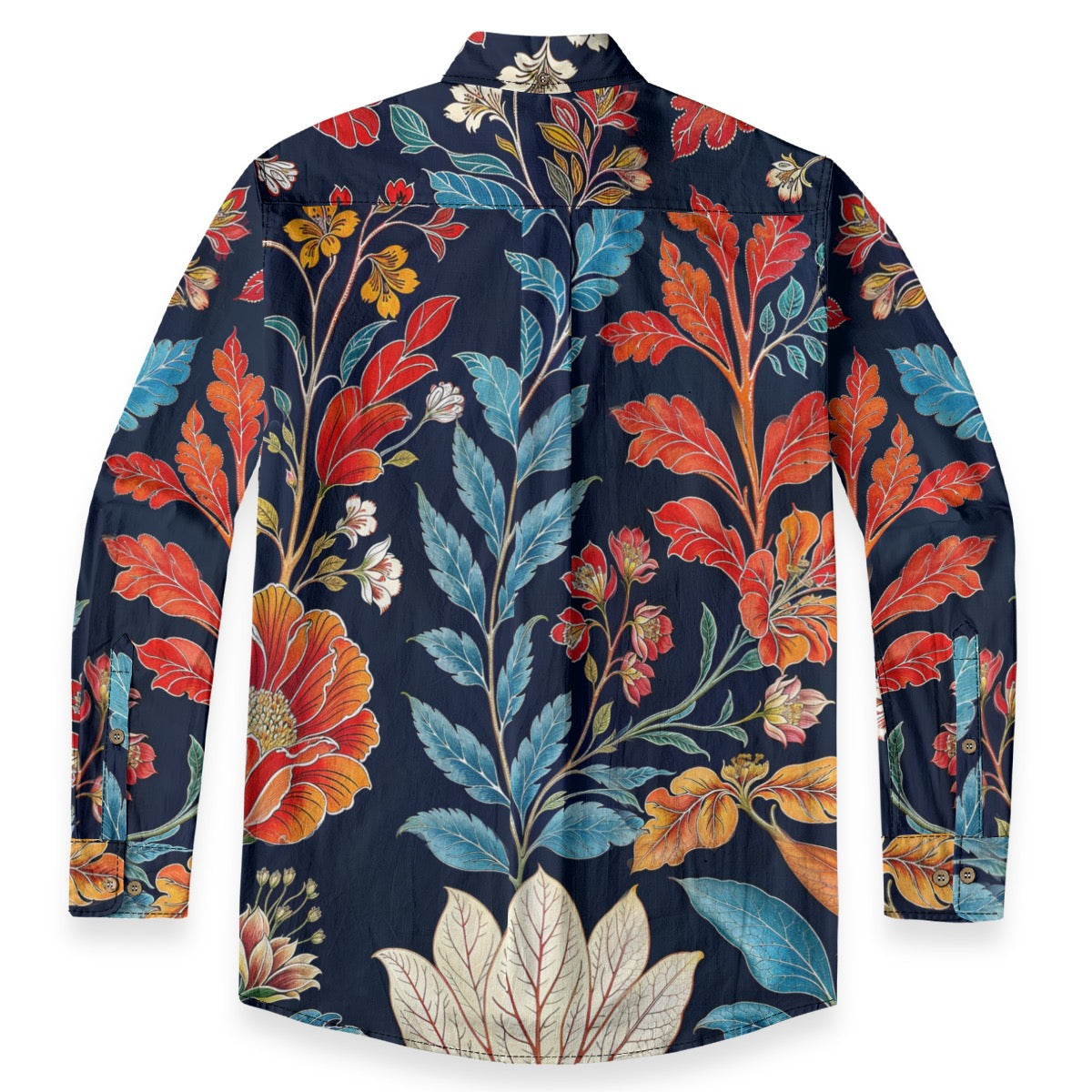 Hoja Azul -- Men's 100% Cotton LS Shirt