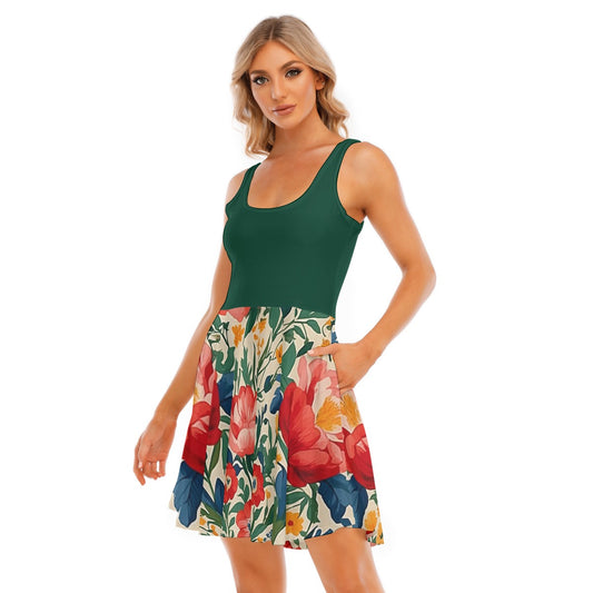 Summer Garden -- Women's Tank Vest Dress