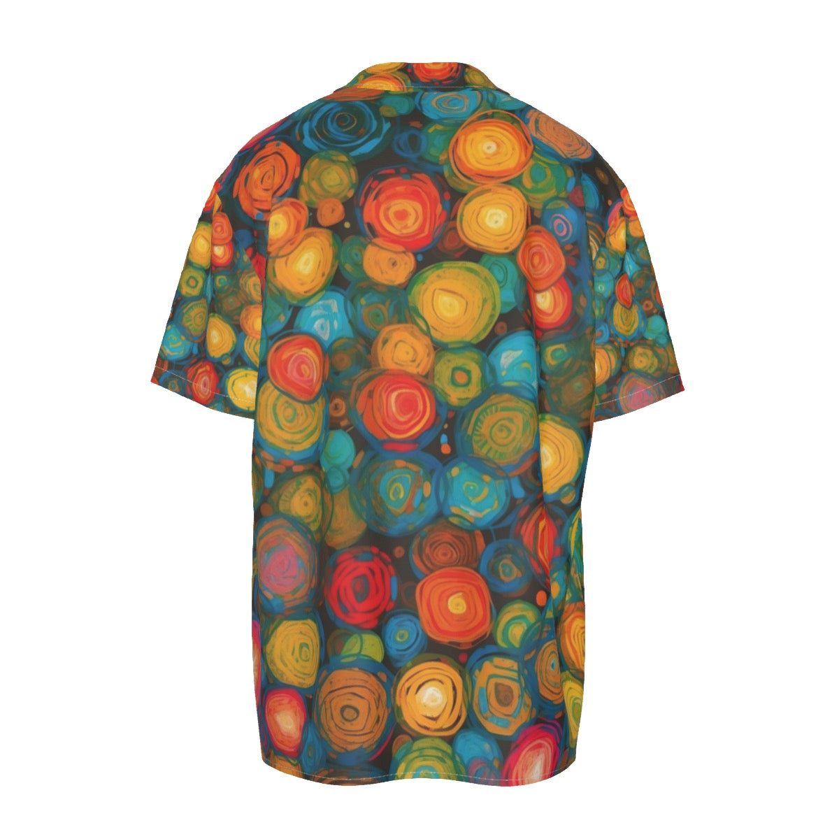 Focus -- Men's Imitation Silk Short-Sleeved Shirt