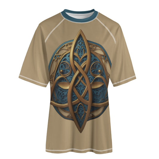 Manx Gate -- Unisex Yoga Sports Short Sleeve T-Shirt
