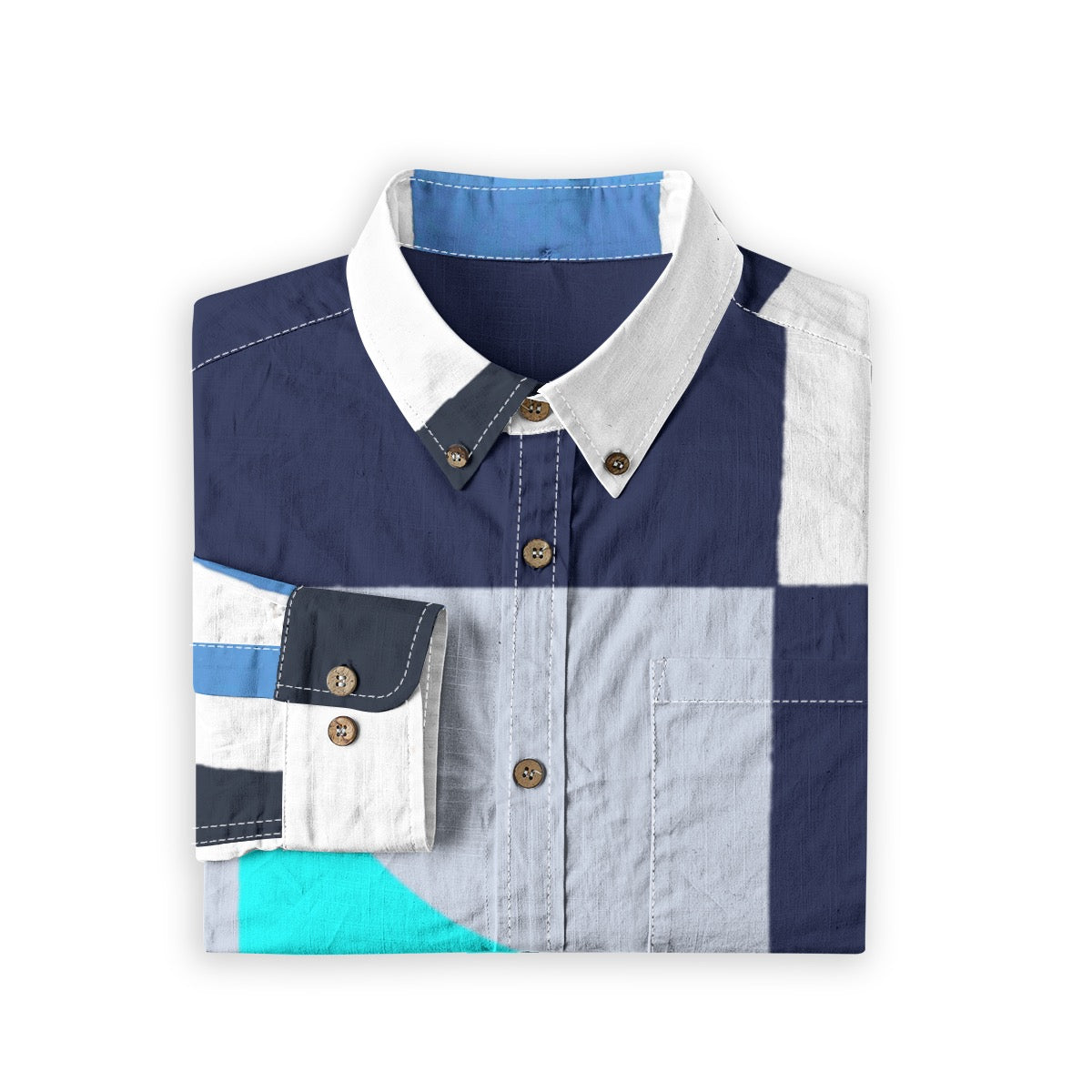 Aberton -- Men's 100% Cotton LS Shirt