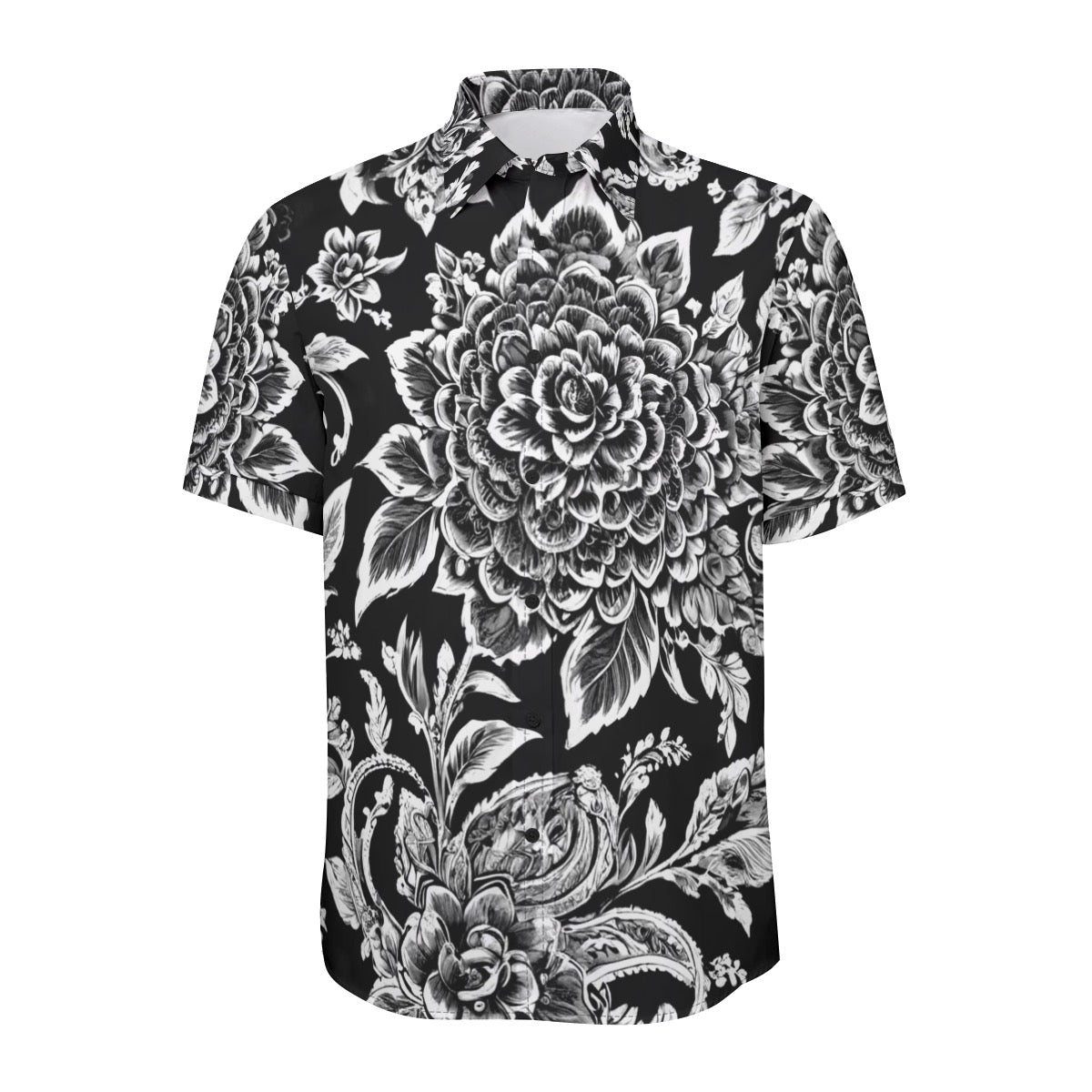 Thai B&W -- Unisex Collared Shirt