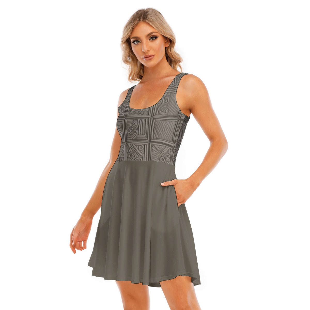 Chocolate -- Women's Tank Vest Dress