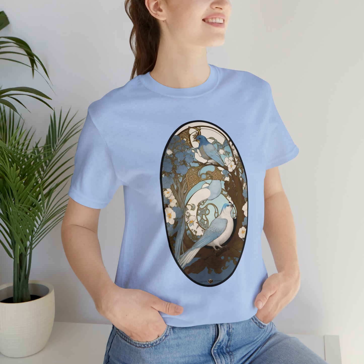 Two Birds -- Unisex Jersey Short Sleeve Tee