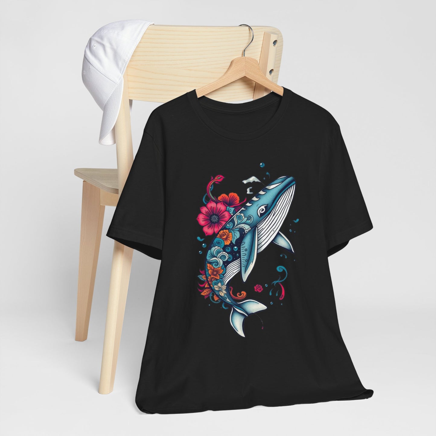 Whale Tee Shirt - Friendly Ocean Animal Design