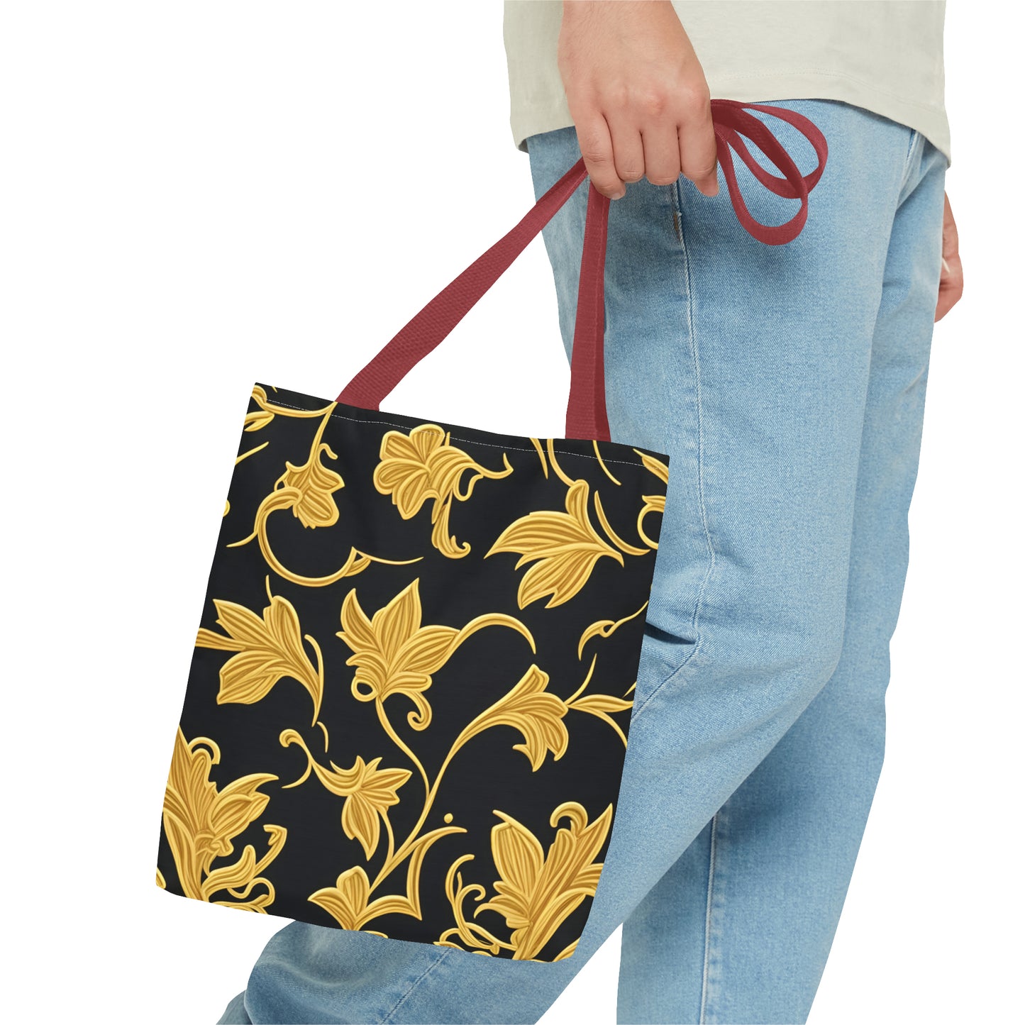 Gold & Black Tote Bag (AOP)