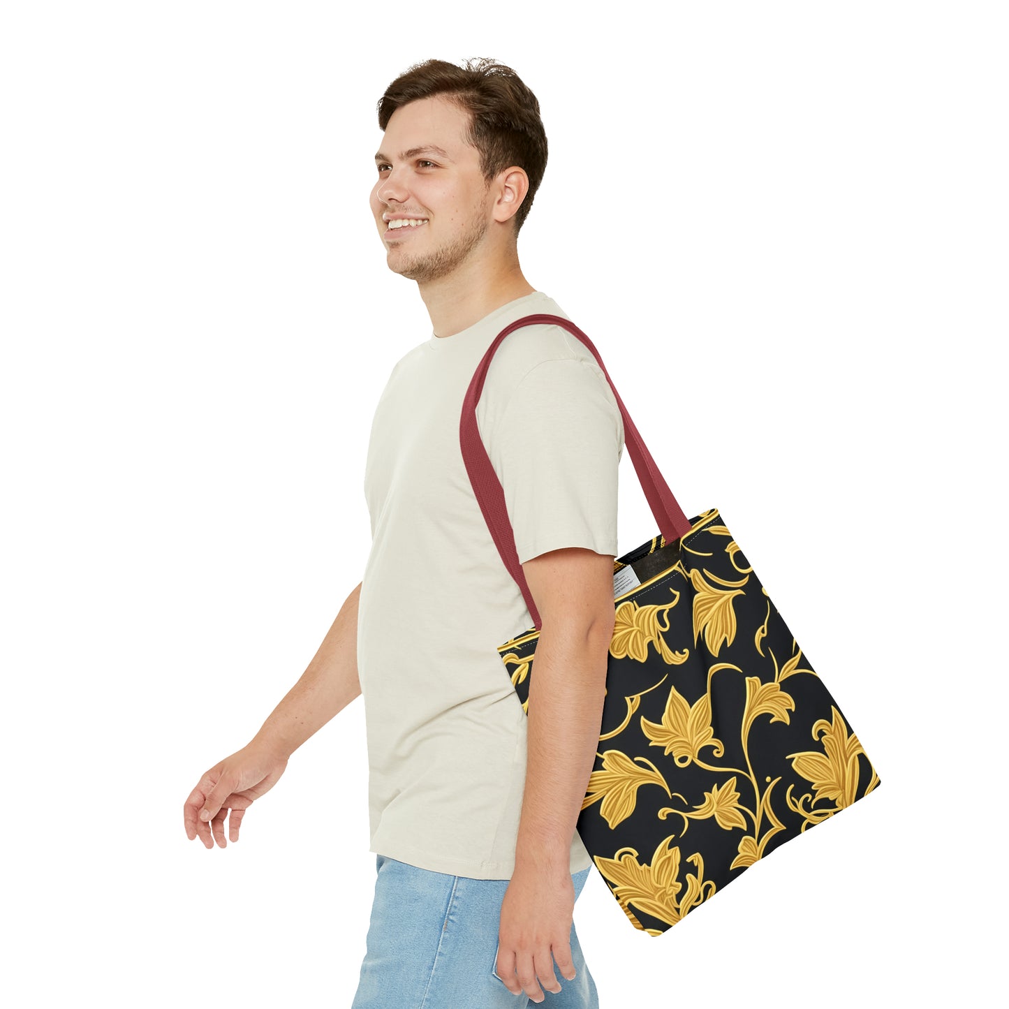 Gold & Black Tote Bag (AOP)