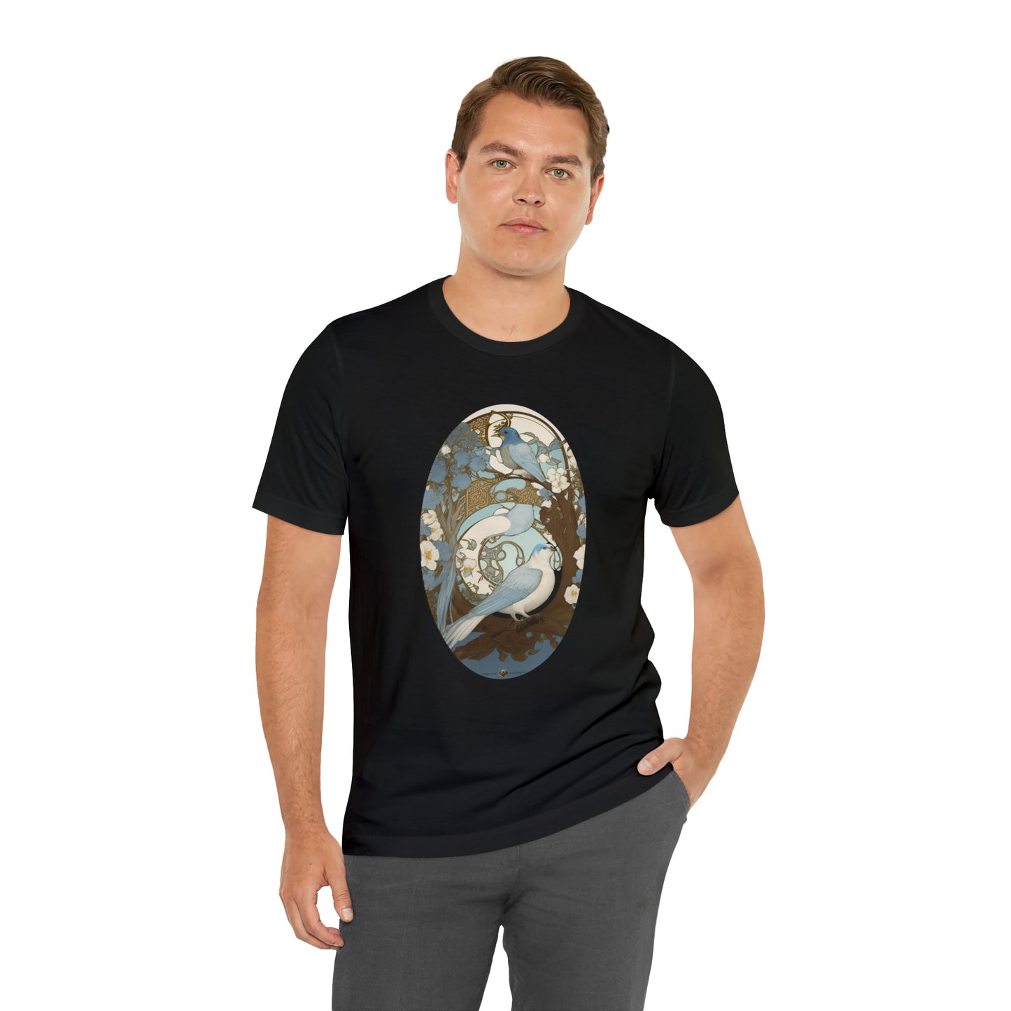 Two Birds -- Unisex Jersey Short Sleeve Tee