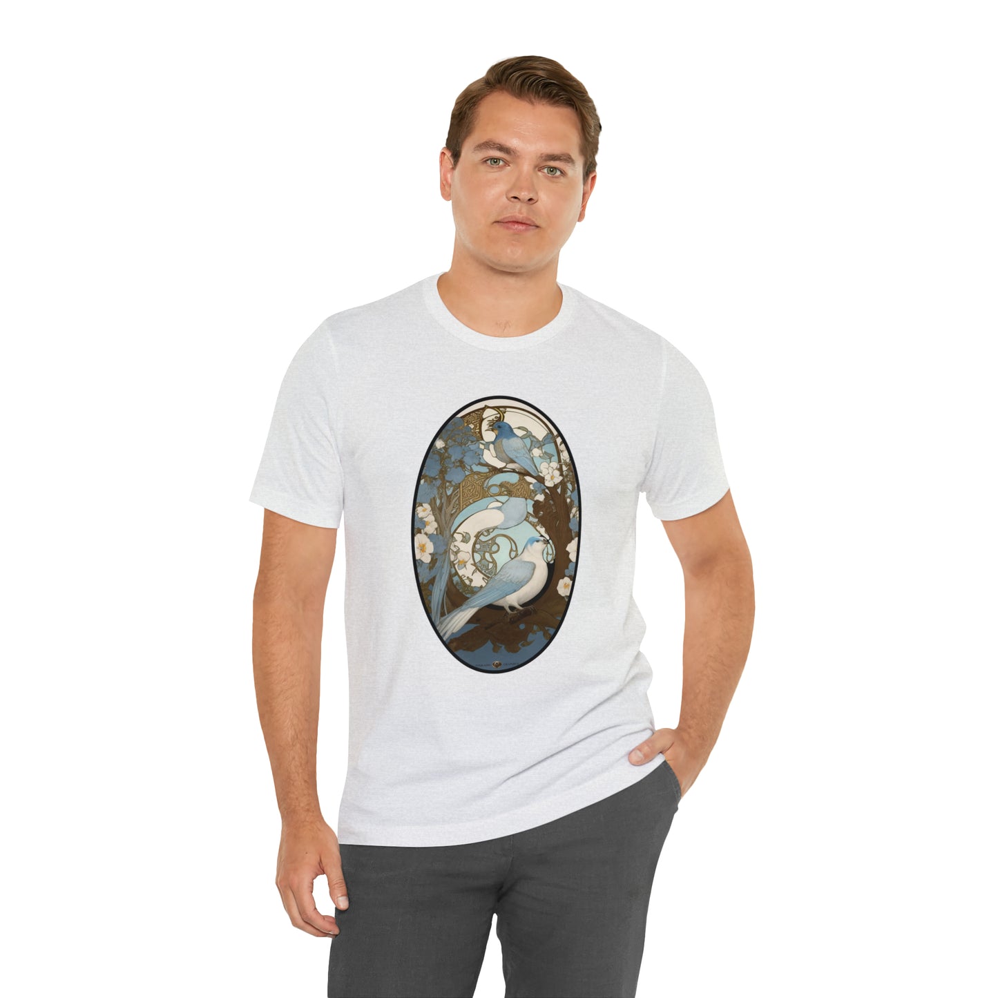 Two Birds -- Unisex Jersey Short Sleeve Tee