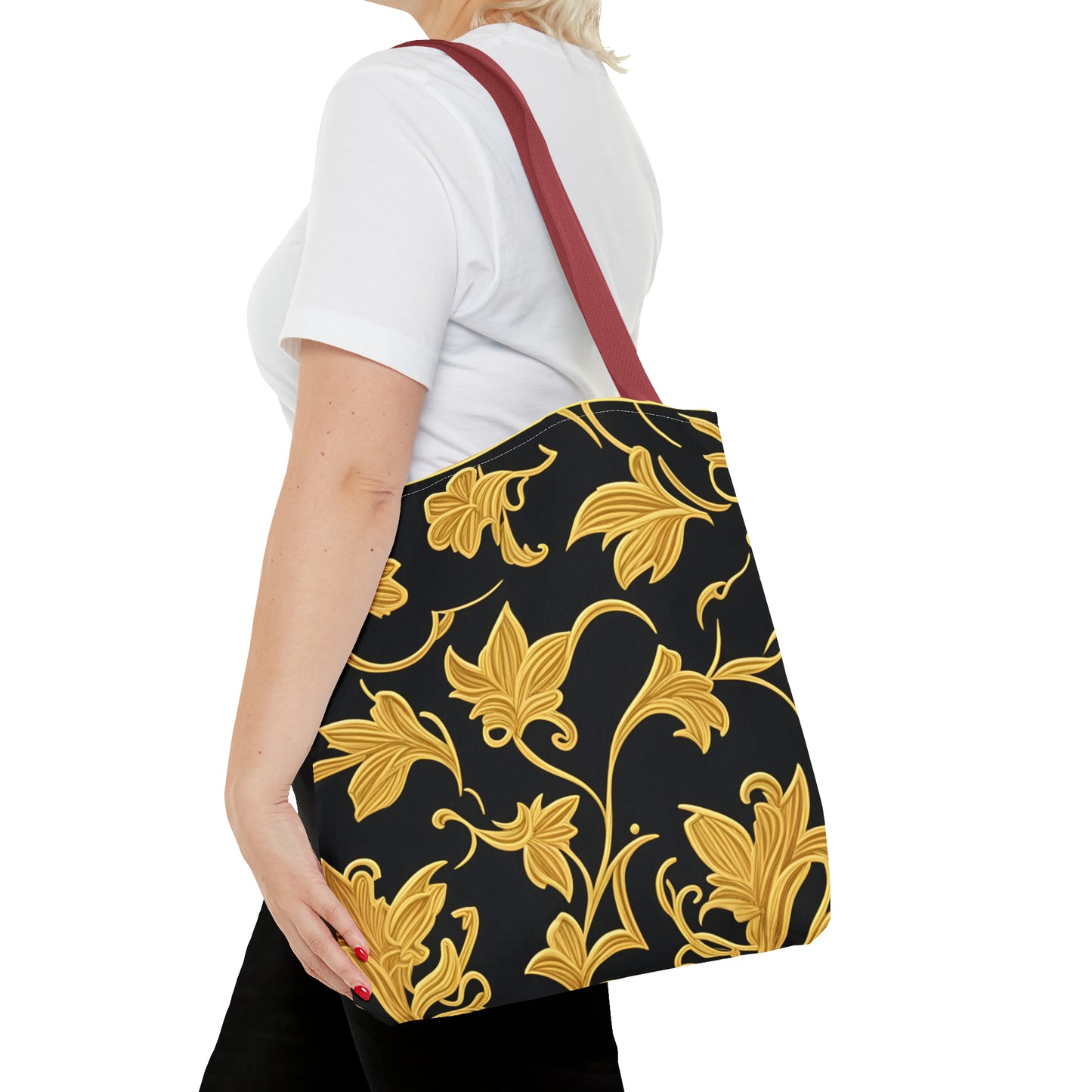 Gold & Black Tote Bag (AOP)
