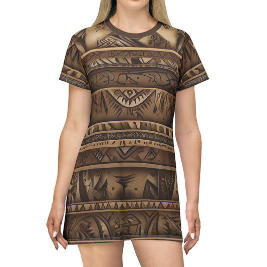 San -- T-Shirt Dress (AOP)