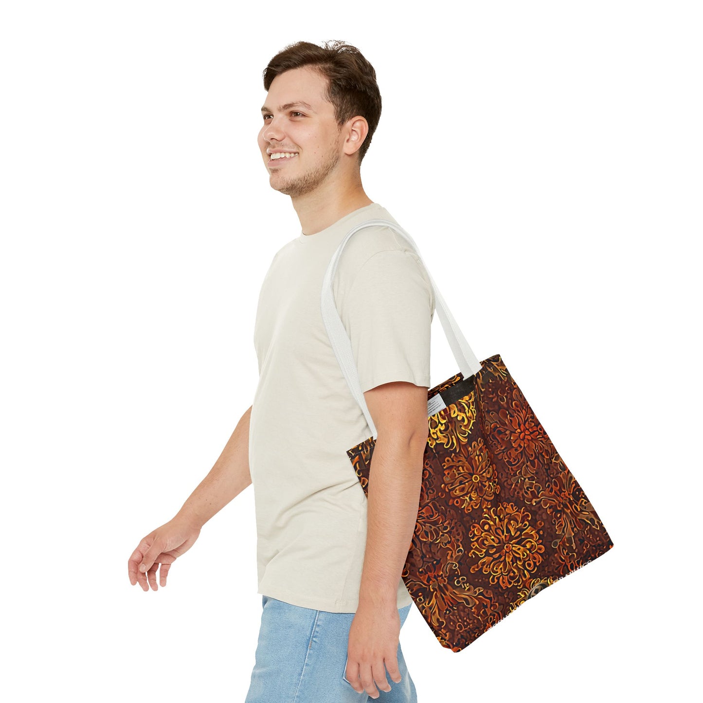 Château - Boho Floral Pattern Tote Bag - Stylish & Functional for Everyday Use