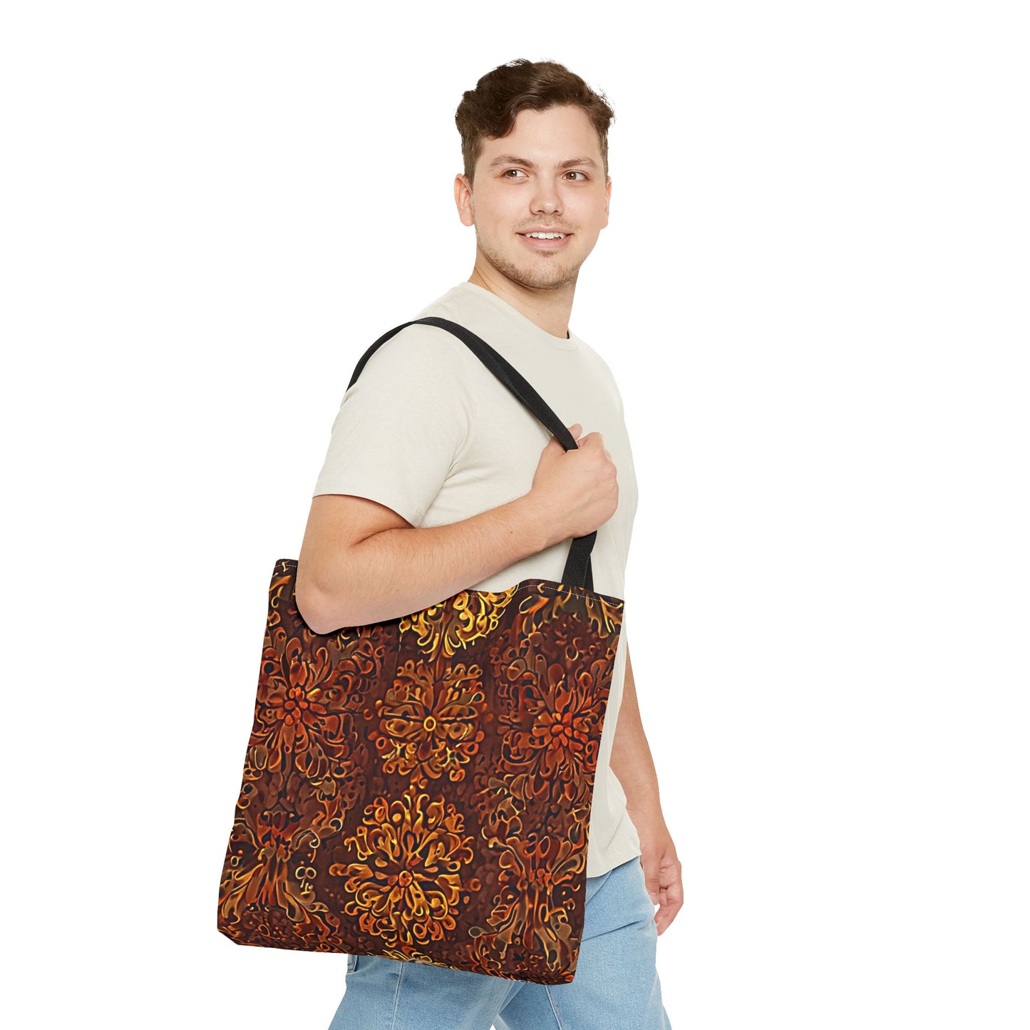 Château - Boho Floral Pattern Tote Bag - Stylish & Functional for Everyday Use