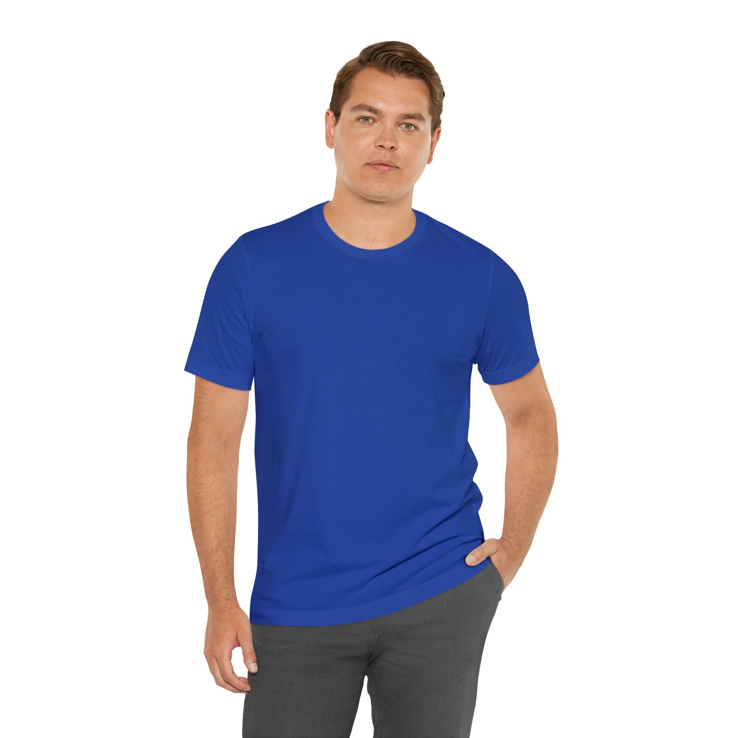 Football (Back) -- Unisex Jersey Short Sleeve Tee