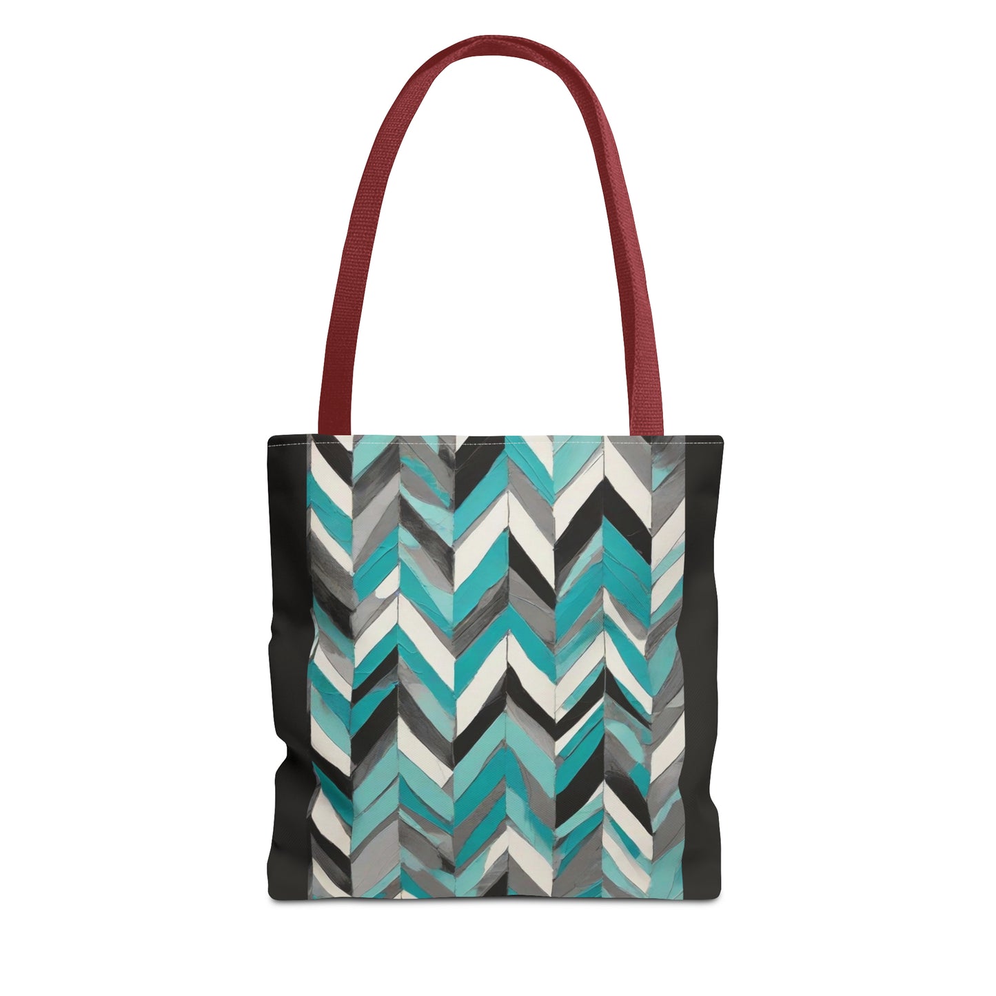 Chevron & Block Tote Bag (AOP)