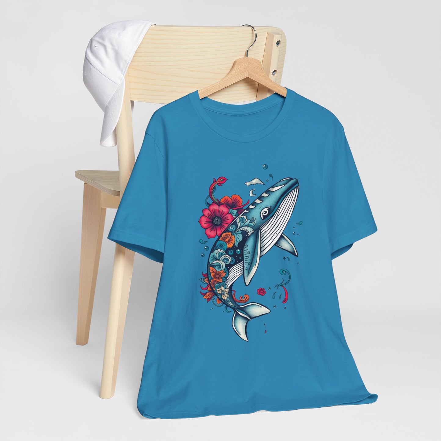 Whale Tee Shirt - Friendly Ocean Animal Design