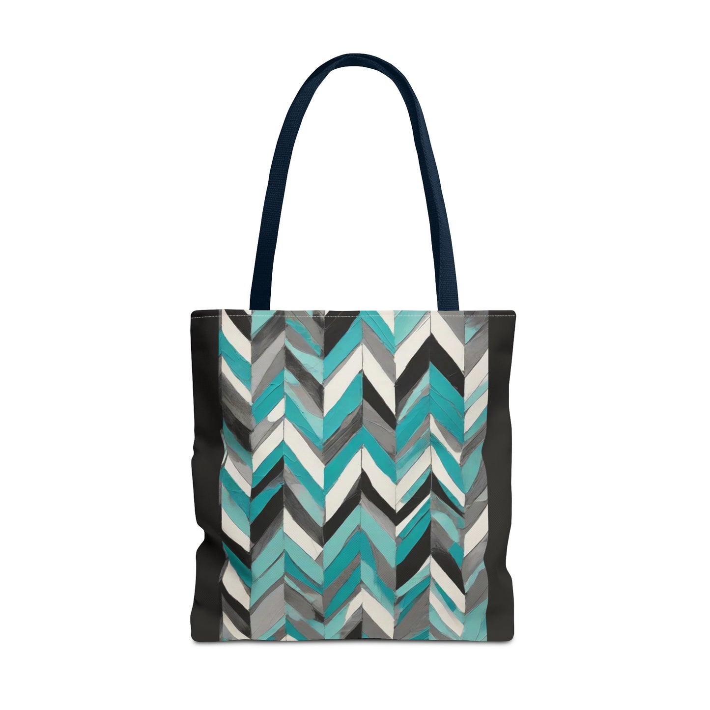 Chevron & Block Tote Bag (AOP)