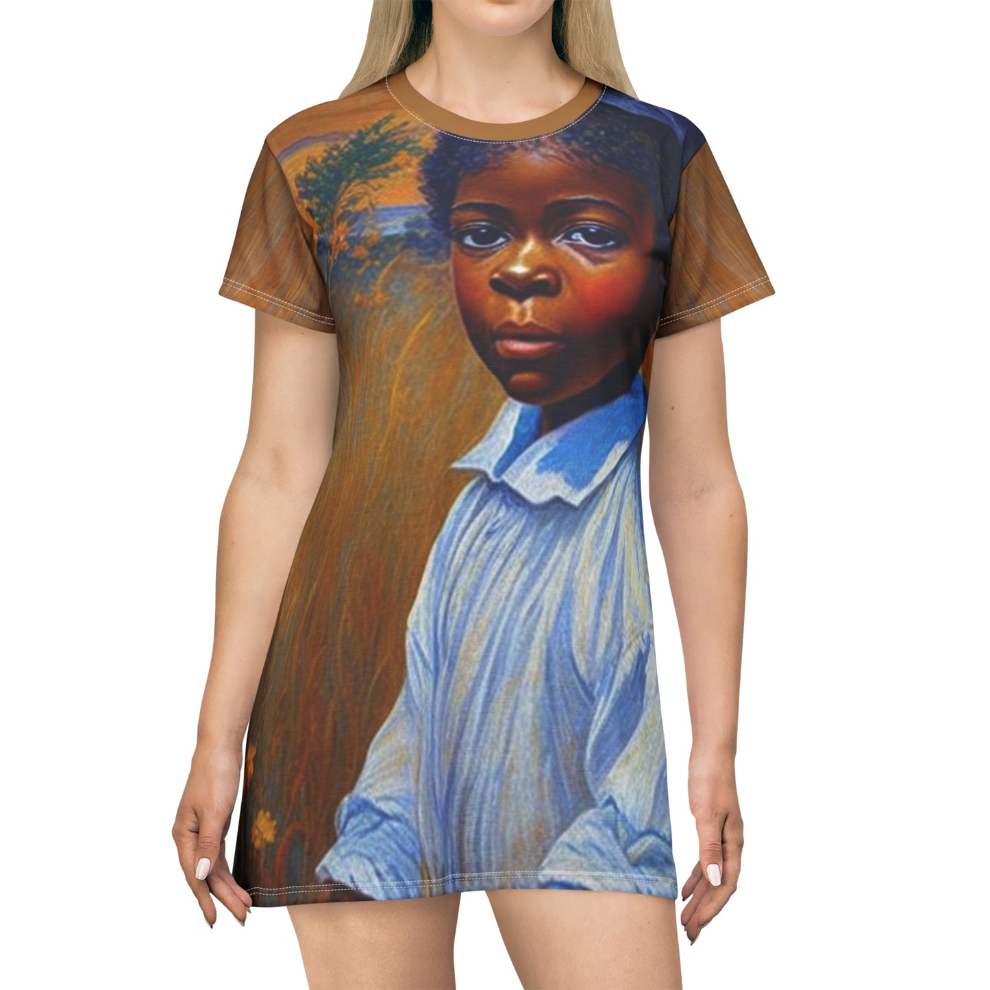 Grasslands Girl -- T-Shirt Dress (AOP)