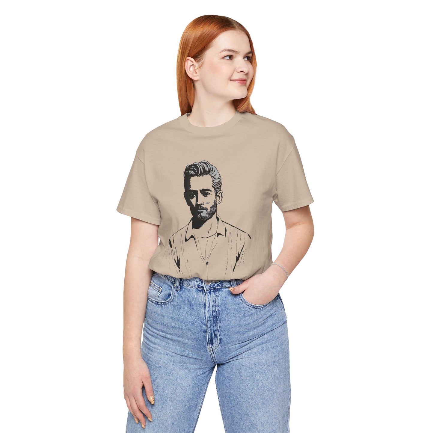 Sketch of Eric Unisex Jersey Short Sleeve Tee