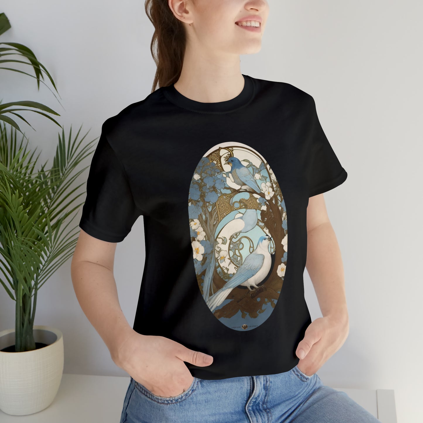 Two Birds -- Unisex Jersey Short Sleeve Tee