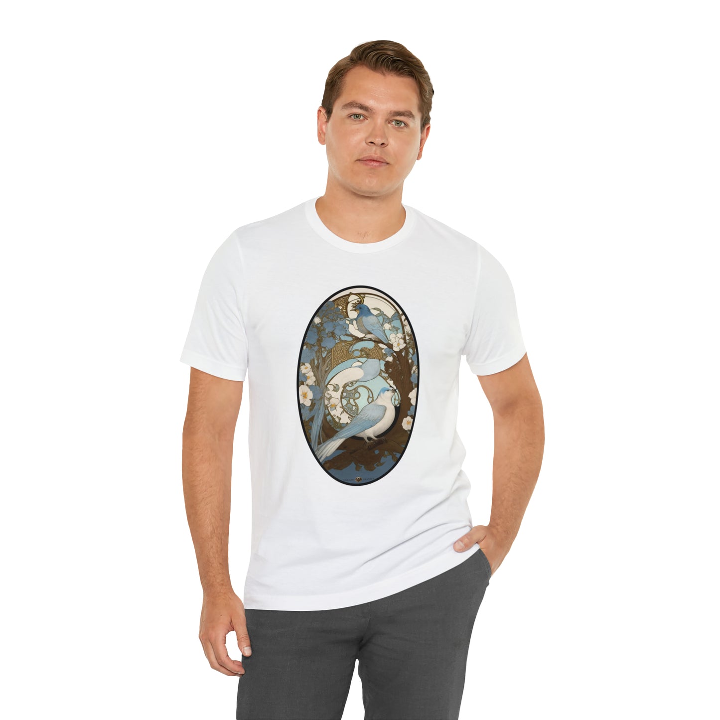 Two Birds -- Unisex Jersey Short Sleeve Tee