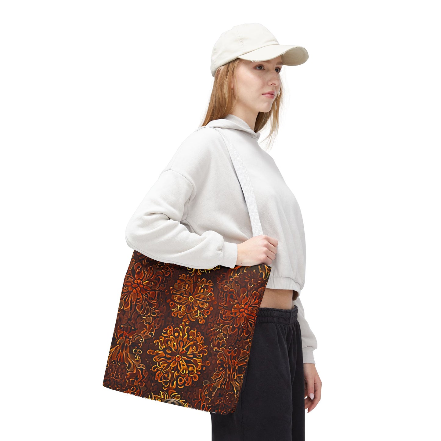 Château - Boho Floral Pattern Tote Bag - Stylish & Functional for Everyday Use