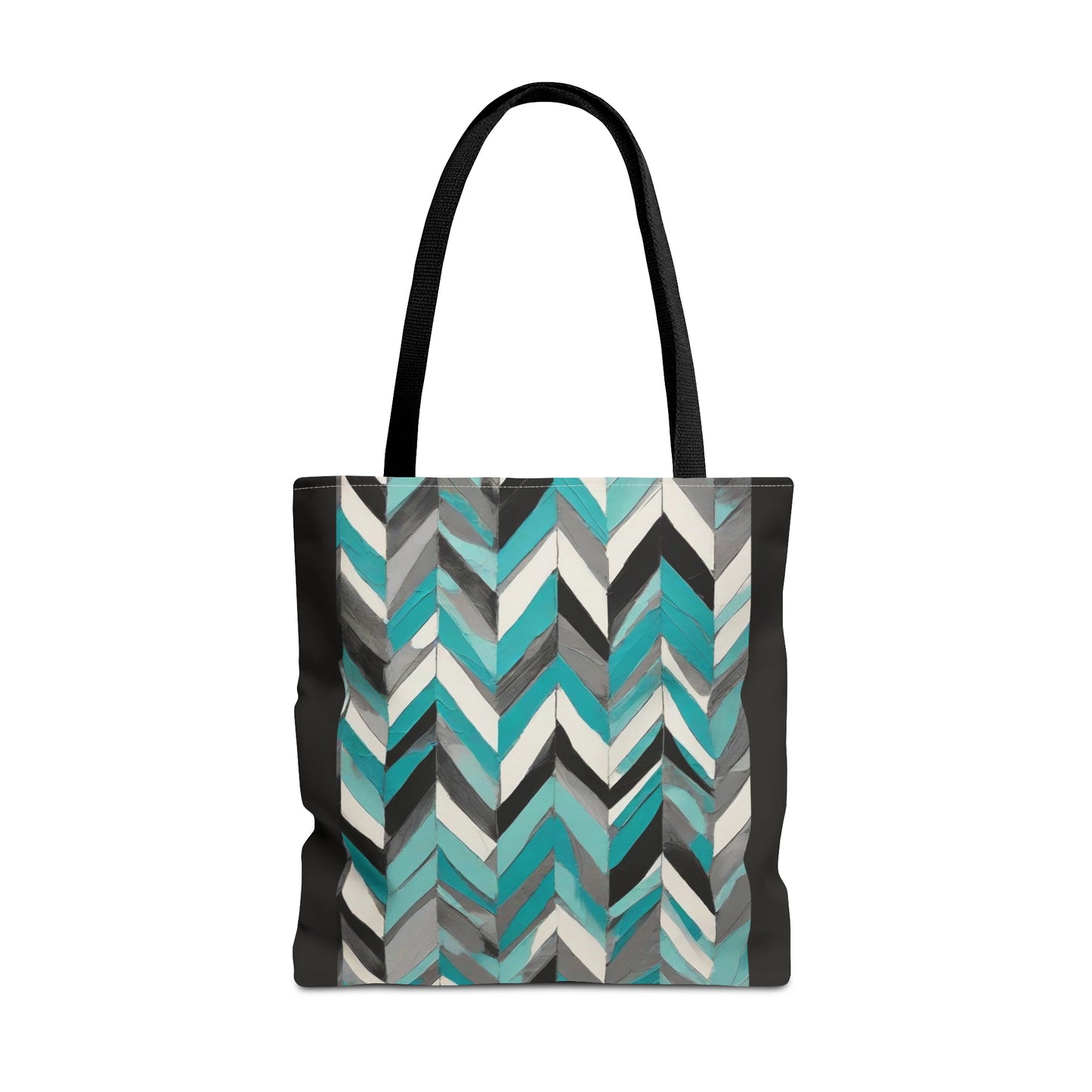 Chevron & Block Tote Bag (AOP)