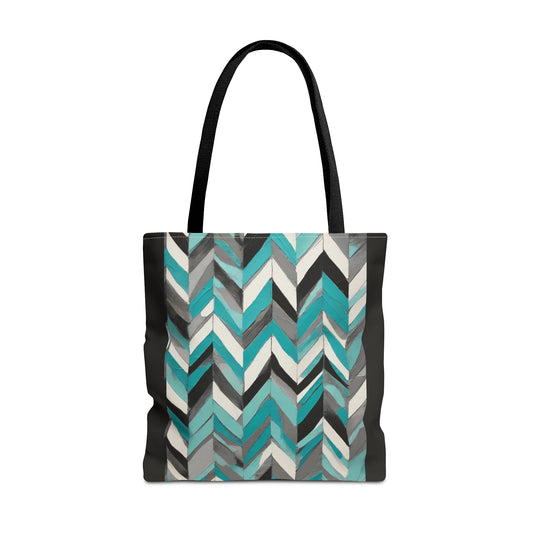 Chevron & Block Tote Bag