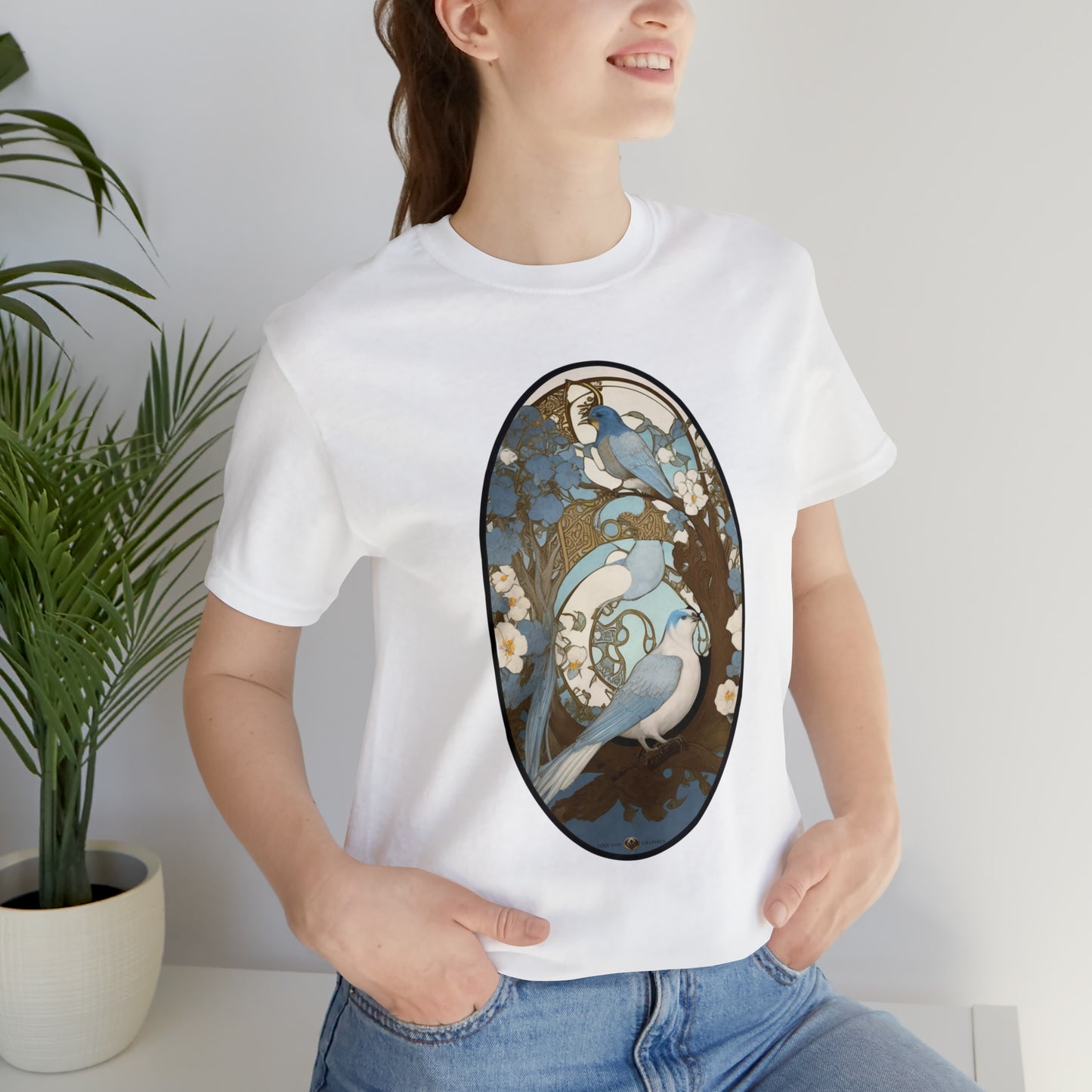 Two Birds -- Unisex Jersey Short Sleeve Tee