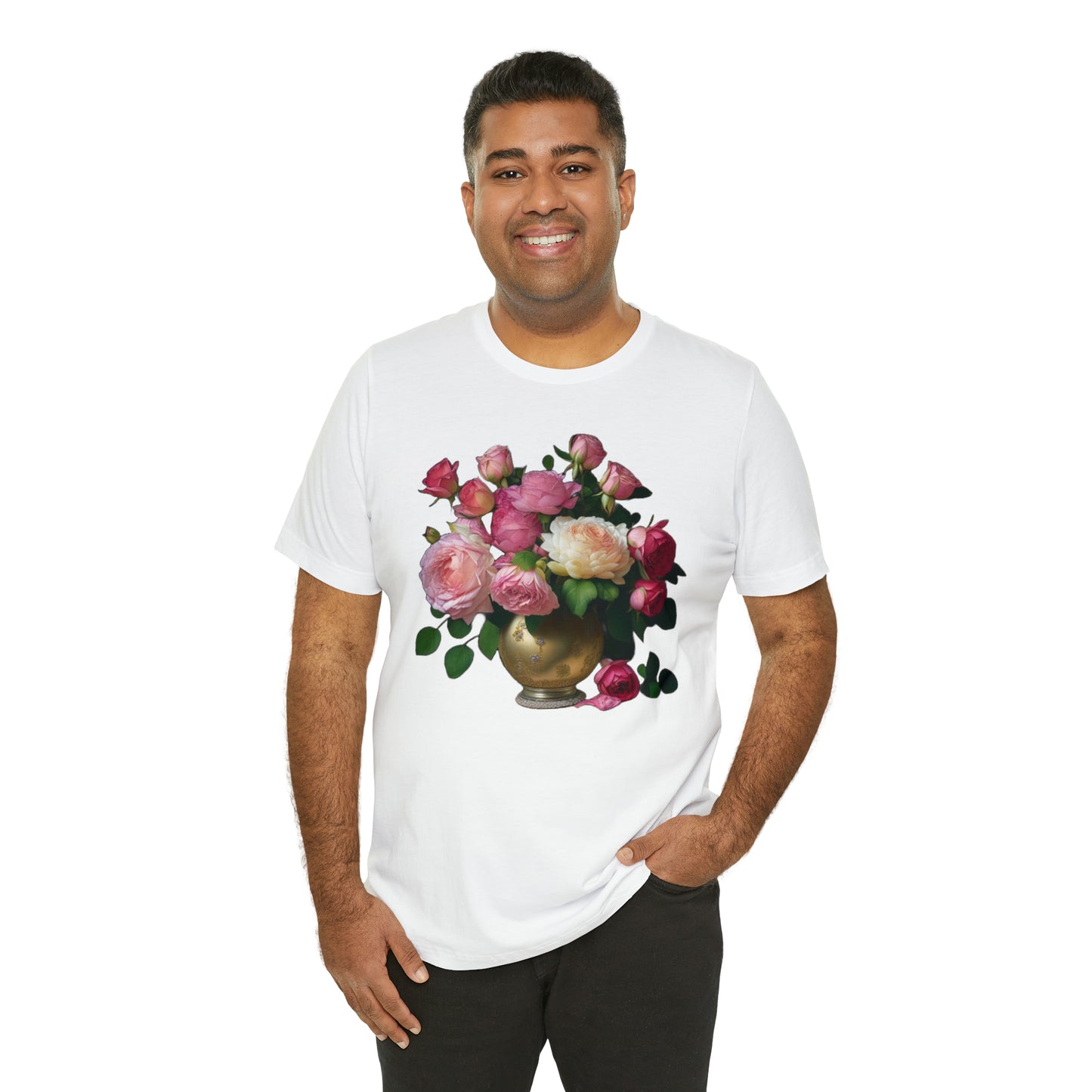 American Beauty Roses -- Unisex Jersey Short Sleeve Tee